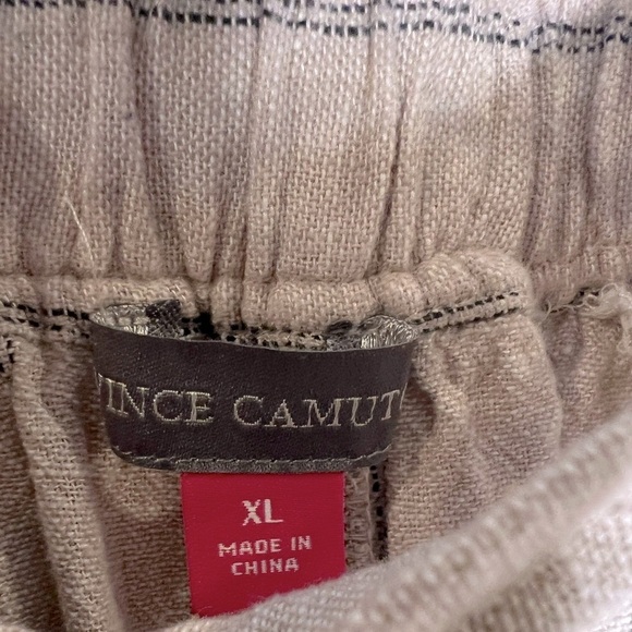 D22.02 Vince Camuto Women’s Linen Striped Pants XL - Picture 2 of 6